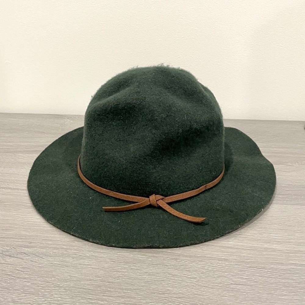 Brixton Green Fedora 100% Wool Hat